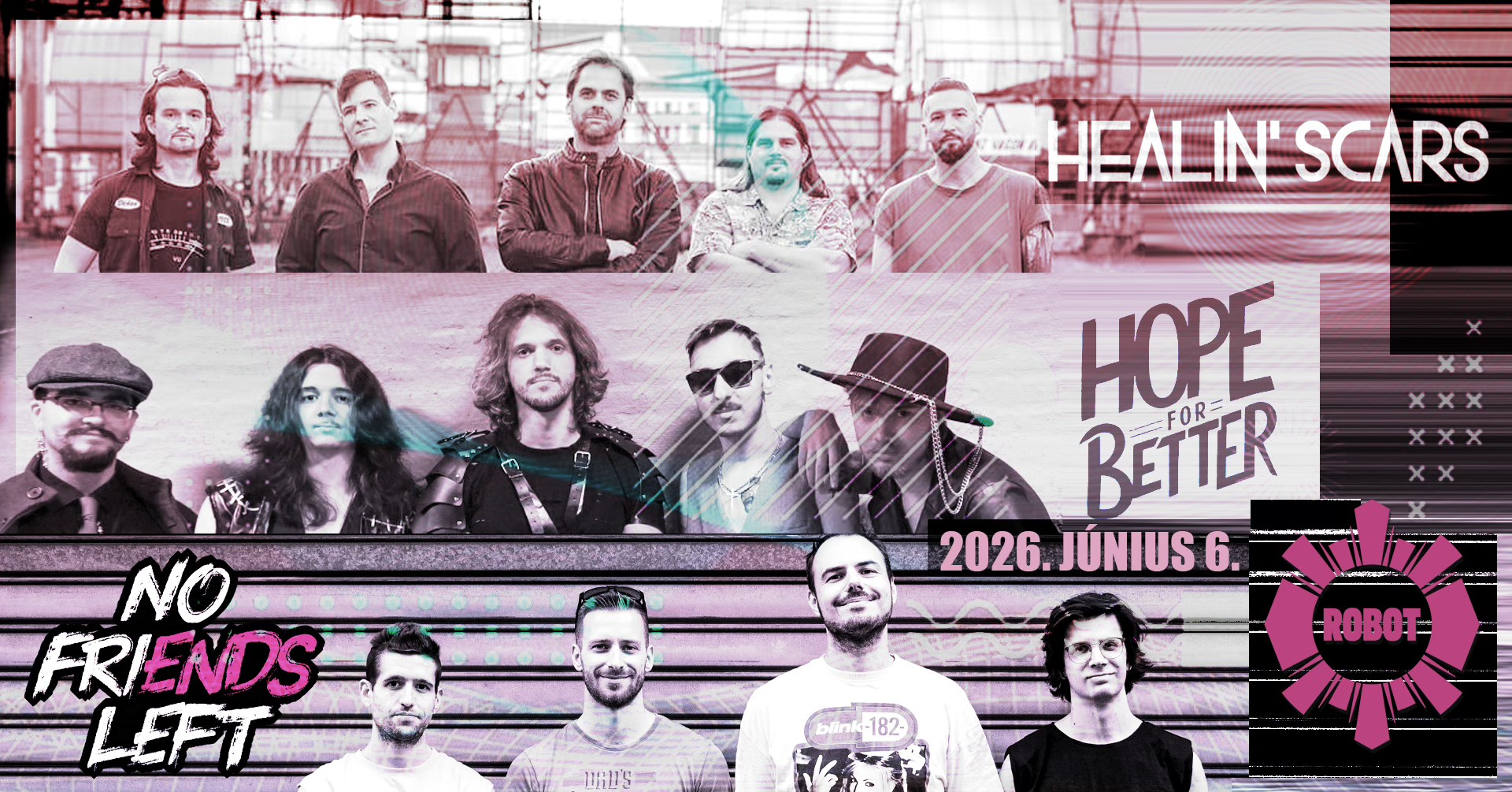 Healin’ Scars x Hope For Better x No Friends Left • ROBOT // Ingyenes