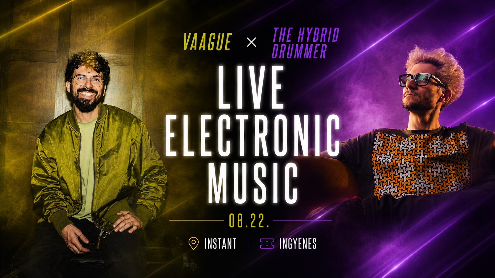 InStart // Live Electronic Music: The Hybrid Drummer × VAAGUE (BE) • INGYENES